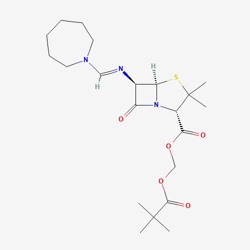 PIVMECILLINAM (CAS: 32886-97-8) - Chemical Structure and Molecular Formula 