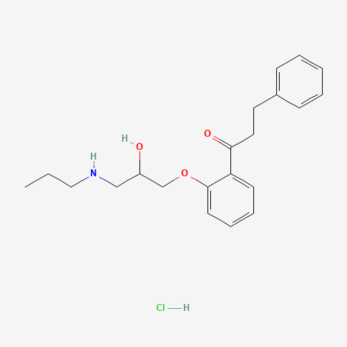 1-[2-[2-hydroxy-3-(propylamino)propoxy]phenyl]-3-phenylpropan-1-one hydrochloride (CAS: 34183-22-7) - Related Chemical Product