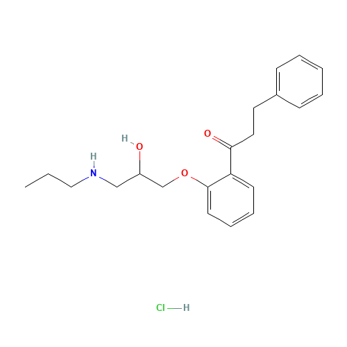 1-[2-[2-hydroxy-3-(propylamino)propoxy]phenyl]-3-phenylpropan-1-one hydrochloride (CAS: 34183-22-7) - Related Chemical Product