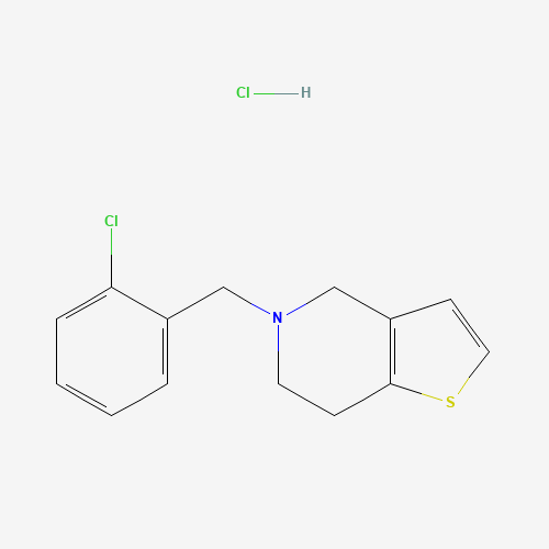 Ticlopidine hydrochloride (CAS: 53885-35-1) - Chemical Structure and Molecular Formula 