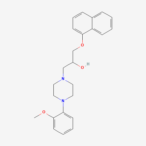 Naftopidil dihydrochloride (CAS: 57149-07-2) - Chemical Structure and Molecular Formula 