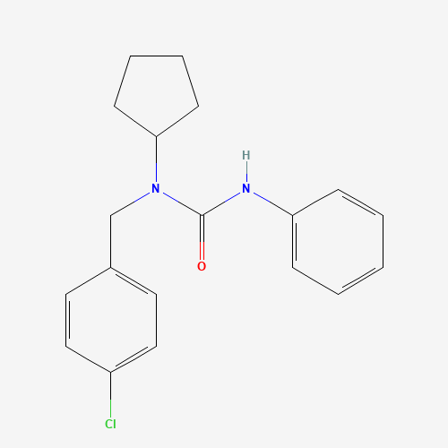 N-((4-Chlorophenyl)methyl)-N-cyclopentyl-N'-phenylurea (CAS: 66063-05-6) - Related Chemical Product