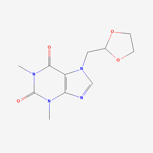 Doxofylline (CAS: 69975-86-6) - Chemical Structure and Molecular Formula 