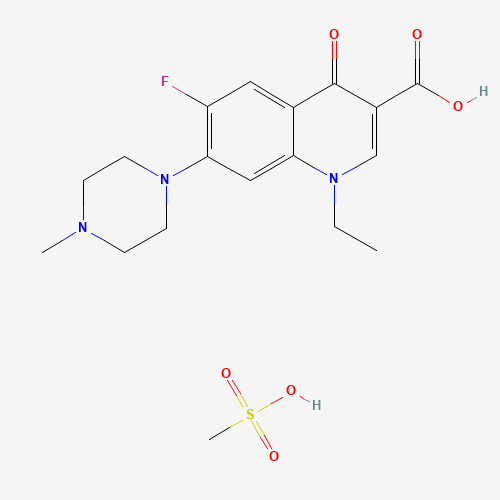 Pefloxacin mesylate (CAS: 70458-95-6) - Chemical Structure and Molecular Formula 
