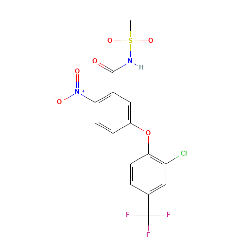 Fomesafen (CAS: 72178-02-0) - Chemical Structure and Molecular Formula 