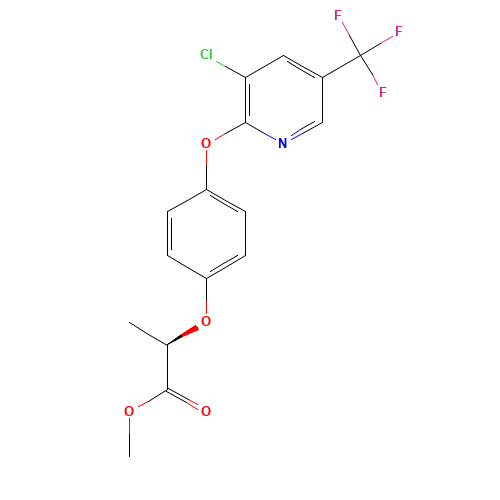 2-(4-((3-Chloro-5-(trifluoromethyl)-2-pyridinyl)oxy)phenoxy)-propanoic acid methyl ester (CAS: 72619-32-0) - Related Chemical Product