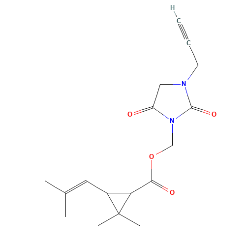 Imiprothrin (CAS: 72963-72-5) - Chemical Structure and Molecular Formula 