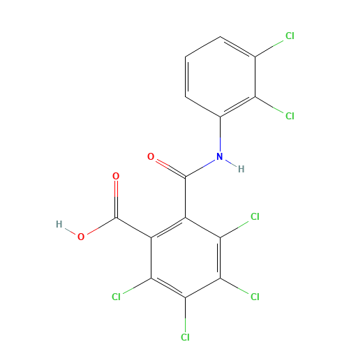 Tecloftalam (CAS: 76280-91-6) - Chemical Structure and Molecular Formula 
