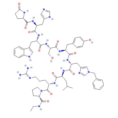 Histrelin (CAS: 76712-82-8) - Chemical Structure and Molecular Formula 