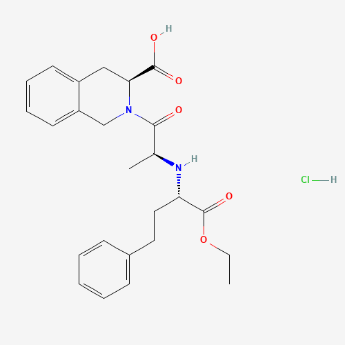 Quinapril hydrochloride (CAS: 82586-55-8) - Chemical Structure and Molecular Formula 