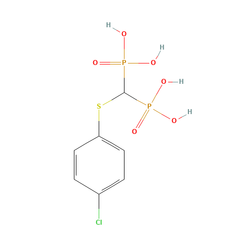 Tiludronic acid (CAS: 89987-06-4) - Chemical Structure and Molecular Formula 