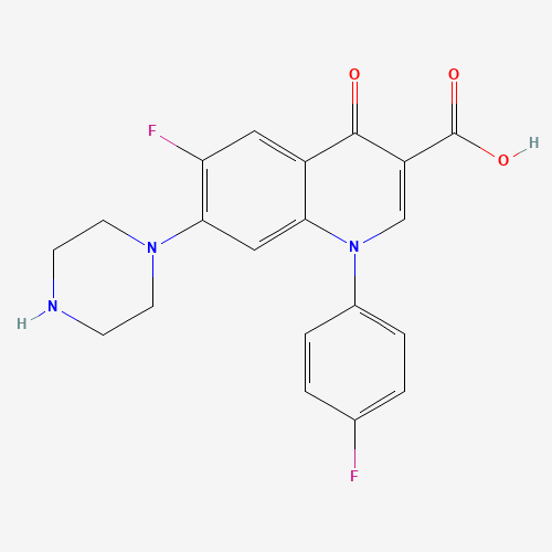 Sarafloxacin (CAS: 98105-99-8) - Chemical Structure and Molecular Formula 