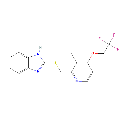 2-[3-Methyl-4-(2,2,2-trifluoroethoxy)-2-pyridinyl]methylthio-1H-benzimidazole (CAS: 103577-40-8) - Related Chemical Product