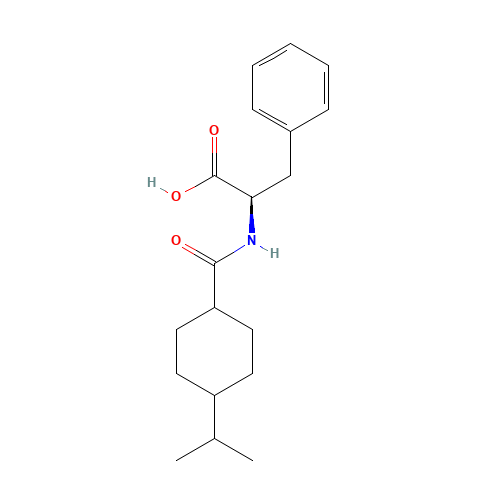 Nateglinide (CAS: 105816-04-4) - Chemical Structure and Molecular Formula 