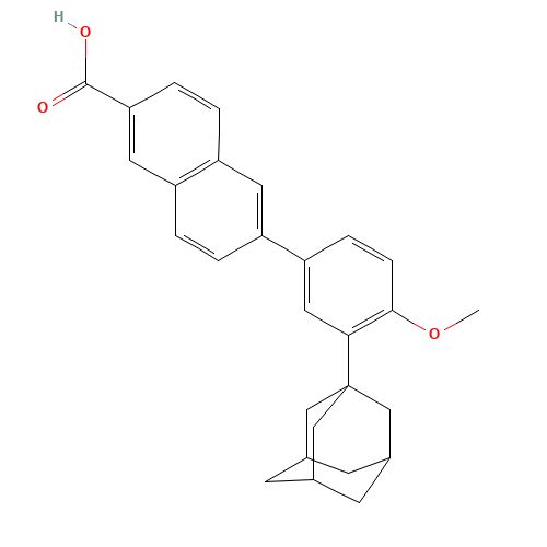 Adapalene (CAS: 106685-40-9) - Chemical Structure and Molecular Formula 