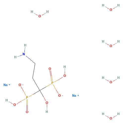 Disodium pamidronate (CAS: 109552-15-0) - Chemical Structure and Molecular Formula 