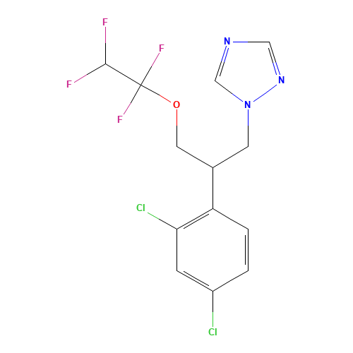 TETRACONAZOLE (CAS: 112281-77-3) - Chemical Structure and Molecular Formula 