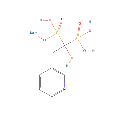 Sodium risedronate (CAS: 115436-72-1) - Chemical Structure and Molecular Formula 