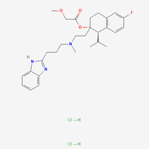 MIBEFRADIL (CAS: 116666-63-8) - Chemical Structure and Molecular Formula 