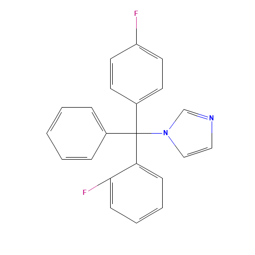 1-[(2-Fluorophenyl)-(4-fluorophenyl)phenylmethyl]-1H-imidazole (CAS: 119006-77-8) - Related Chemical Product
