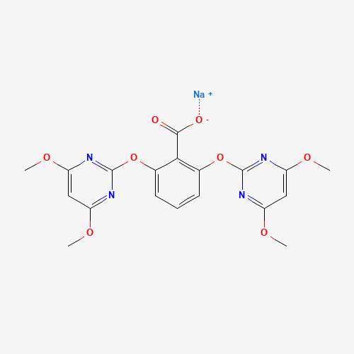 Bispyribac-sodium (CAS: 125401-92-5) - Chemical Structure and Molecular Formula 