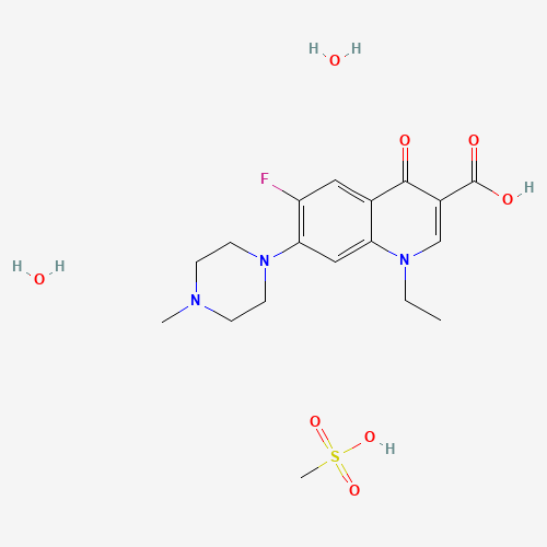 1-ETHYL-6-FLUORO-7-(4-METHYLPIPERAZIN-1-YL)-4-OXO-QUINOLINE-3-CARBOXYLIC ACID (CAS: 149676-40-4) - Related Chemical Product