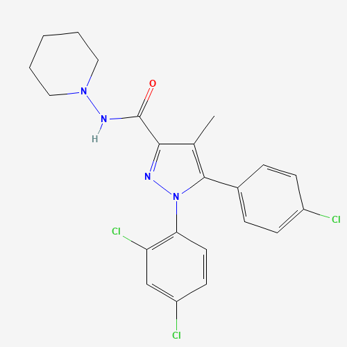 Rimonabant (CAS: 168273-06-1) - Chemical Structure and Molecular Formula 