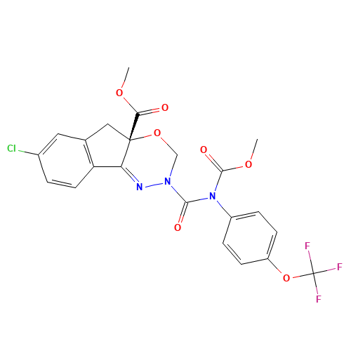 INDOXACARB (CAS: 173584-44-6) - Chemical Structure and Molecular Formula 