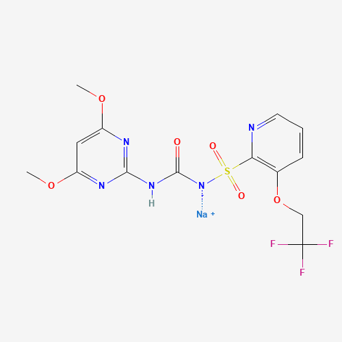 Trifloxysulfuron-sodium (CAS: 199119-58-9) - Chemical Structure and Molecular Formula 