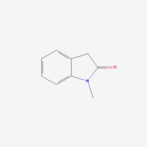 1-METHYL-2-INDOLINONE (CAS: 61-70-1) - Chemical Structure and Molecular Formula 