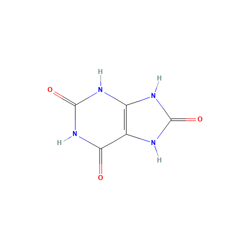 URIC ACID (CAS: 69-93-2) - Chemical Structure and Molecular Formula 