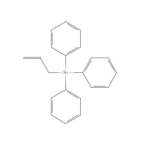 ALLYLTRIPHENYLTIN (CAS: 76-63-1) - Chemical Structure and Molecular Formula 