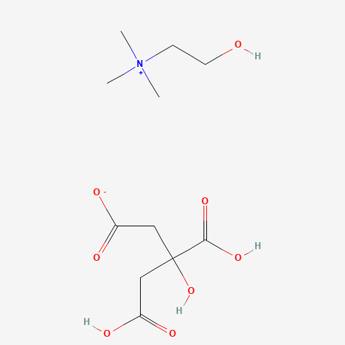 Choline dihydrogencitrate salt (CAS: 77-91-8) - Chemical Structure and Molecular Formula 