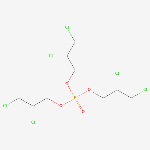 Tris(2,3-dichloropropyl) phosphate (CAS: 78-43-3) - Chemical Structure and Molecular Formula 