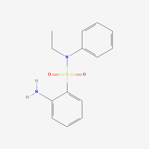 2-Amino-N-ethylbenzenesulfonanilide (CAS: 81-10-7) - Chemical Structure and Molecular Formula 