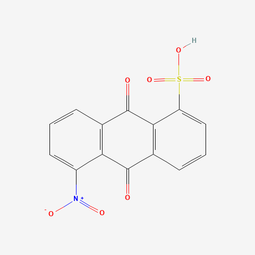 1-NITROANTHRAQUINONE-5-SULFONIC ACID SODIUM SALT (CAS: 82-50-8) - Chemical Structure and Molecular Formula 