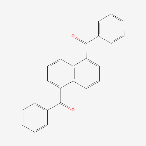 1,5-DIBENZOYLNAPHTHALENE (CAS: 83-80-7) - Chemical Structure and Molecular Formula 