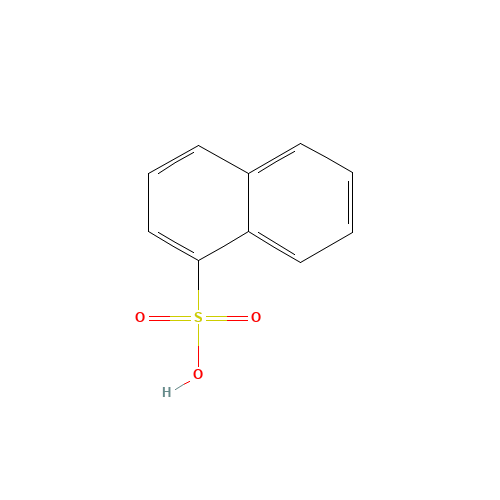 1-Naphthalenesulfonic acid (CAS: 85-47-2) - Chemical Structure and Molecular Formula 