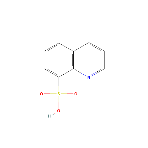 QUINOLINE-8-SULFONIC ACID (CAS: 85-48-3) - Chemical Structure and Molecular Formula 