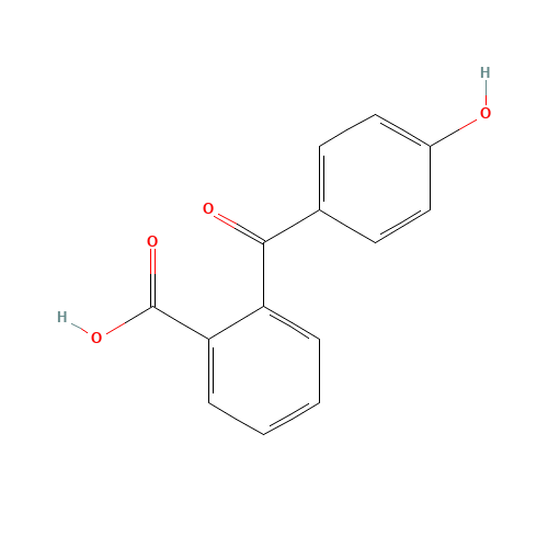 2-(4-Hydroxybenzoyl)benzoic acid (CAS: 85-57-4) - Chemical Structure and Molecular Formula 