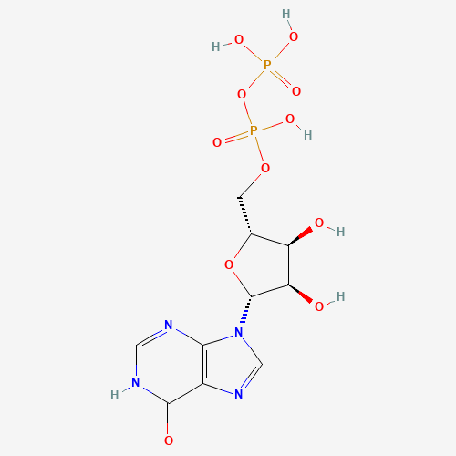 INOSINATE5'-DIPHOSPHATE (CAS: 86-04-4) - Chemical Structure and Molecular Formula 