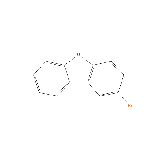 2-BROMO-DIBENZOFURAN (CAS: 86-76-0) - Chemical Structure and Molecular Formula 