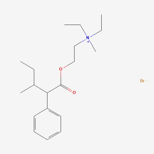 Valethamate bromide (CAS: 90-22-2) - Chemical Structure and Molecular Formula 