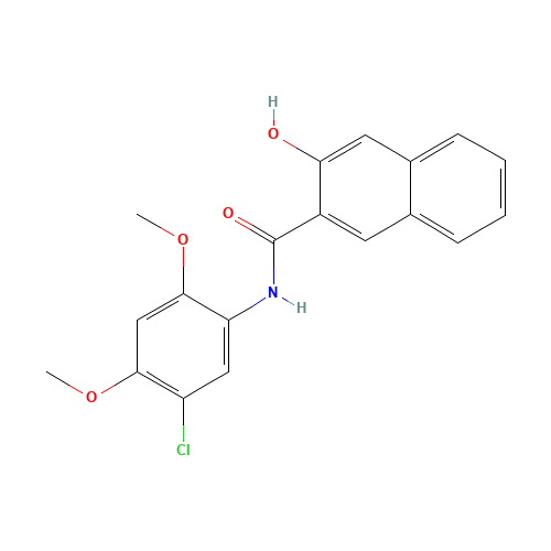 N-(2-Hydroxynaphthoyl)-2,4-dimethoxy-5-chloroanilide (CAS: 92-72-8) - Related Chemical Product