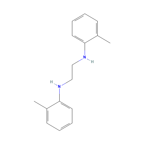 DI-O-TOLYLETHYLENEDIAMINE (CAS: 94-92-8) - Chemical Structure and Molecular Formula 