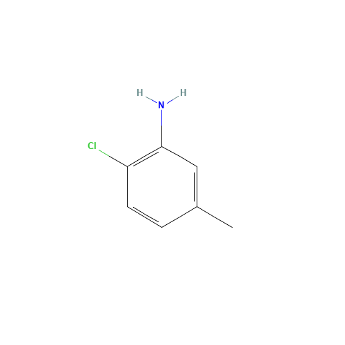 2-Chloro-5-methylaniline (CAS: 95-81-8) - Chemical Structure and Molecular Formula 