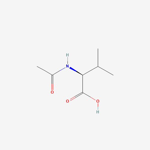 N-Acetyl-L-valine (CAS: 96-81-1) - Chemical Structure and Molecular Formula 
