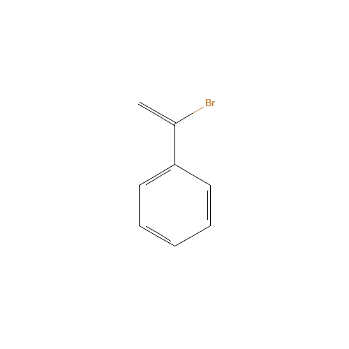 ALPHA-BROMOSTYRENE (CAS: 98-81-7) - Chemical Structure and Molecular Formula 