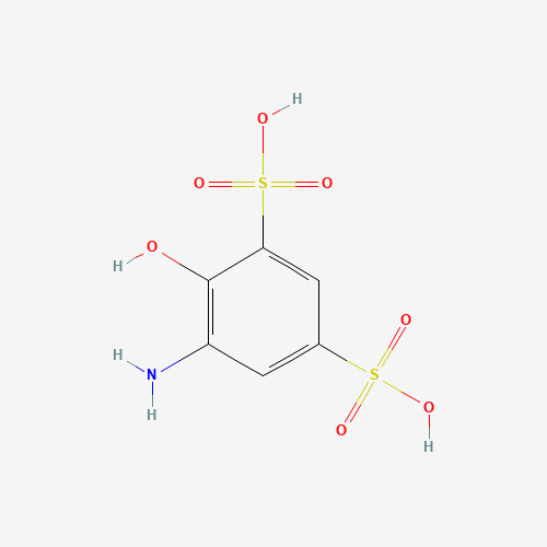 5-Amino-4-hydroxybenzene-1,3-disulphonic acid (CAS: 120-98-9) - Chemical Structure and Molecular Formula 
