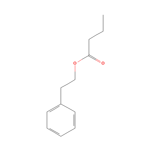 Phenethyl butyrate (CAS: 103-52-6) - Chemical Structure and Molecular Formula 